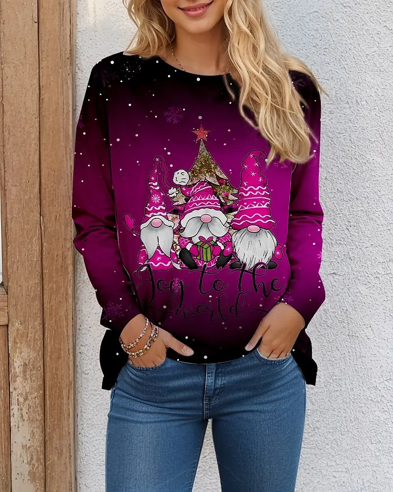 Schneez - Weihnachtspullover für Damen, Strickpullover mit festlichem Rentier-Design