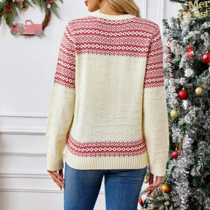 Sternli - Weihnachtspullover – Lustiges Motiv, Langarm, Winterpullover