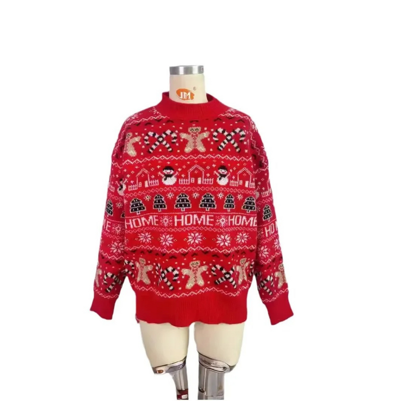 Herzwol - Weihnachtspullover – Festlich, Unisex, Bequemes Strickdesign