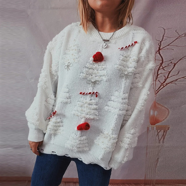 Leuchten - Weihnachtspullover – Strickdesign, Langarm, Weihnachtlicher Stil