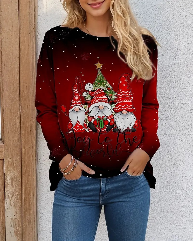 Schneez - Weihnachtspullover für Damen, Strickpullover mit festlichem Rentier-Design