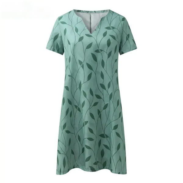 Lily | elegante jurk met bloemenprint voor dames Stijlvolle en comfortabele jurk met V-hals